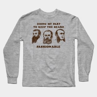 funny beard Long Sleeve T-Shirt